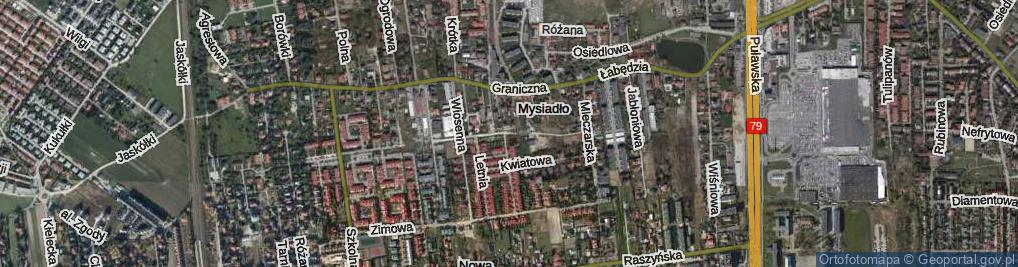 Zdjęcie satelitarne Spacerowa ul.